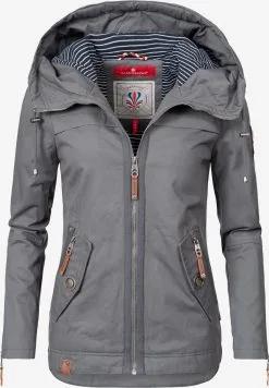 Navahoo Vestes De Mi-saison Veste Mi-saison Wekoo Femme Gris Foncé