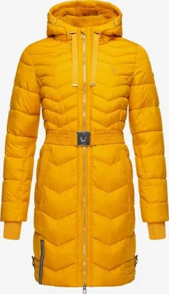 Navahoo Manteaux Dhiver Manteau D’hiver Alpenveilchen Femme Jaune Dor