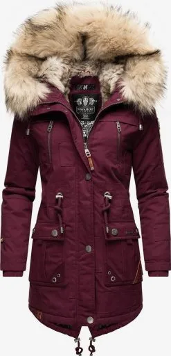 Navahoo Parkas Parka D’hiver Honigfee Femme Bordeaux