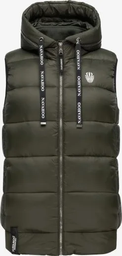 Navahoo Vestes Sans Manches Gilet Kassidy Femme Kaki