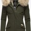 Navahoo Parkas Parka D’hiver Cristal Femme Olive